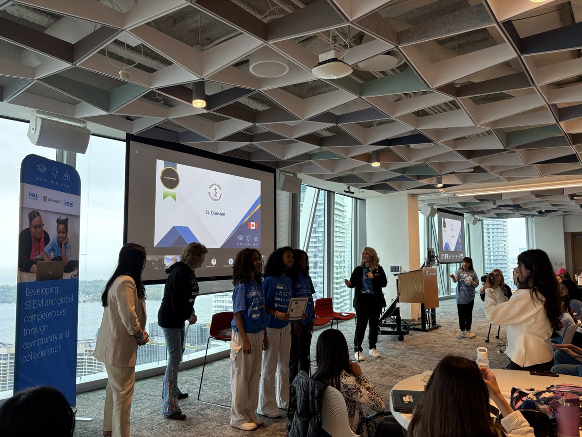 St. Dunstan TCDSB (@stdunstantcdsb) on Twitter photo Our #GirlsWhoGame team went to the Microsoft headquarters in celebration of the Spring challenge. They worked to build a world in Minecraft that leveraged the use of AI to protect a biome and were 1 of 3 teams selected for the special event!
#GWG <a href="/TCDSB/">Toronto Catholic District School Board</a> <a href="/TCDSB_Peterson/">SO Peterson</a> Our #GirlsWhoGame team went to the Microsoft headquarters in celebration of the Spring challenge. They worked to build a world in Minecraft that leveraged the use of AI to protect a biome and were 1 of 3 teams selected for the special event!
#GWG <a href="/TCDSB/">Toronto Catholic District School Board</a> <a href="/TCDSB_Peterson/">SO Peterson</a>