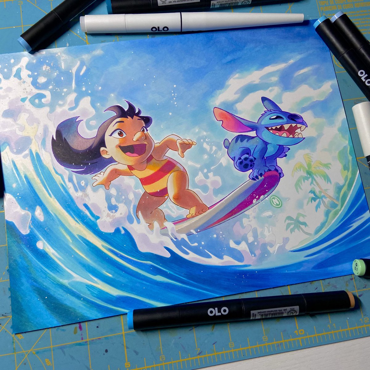 Lilo &amp; Stitch for the folks at Olo Marker.