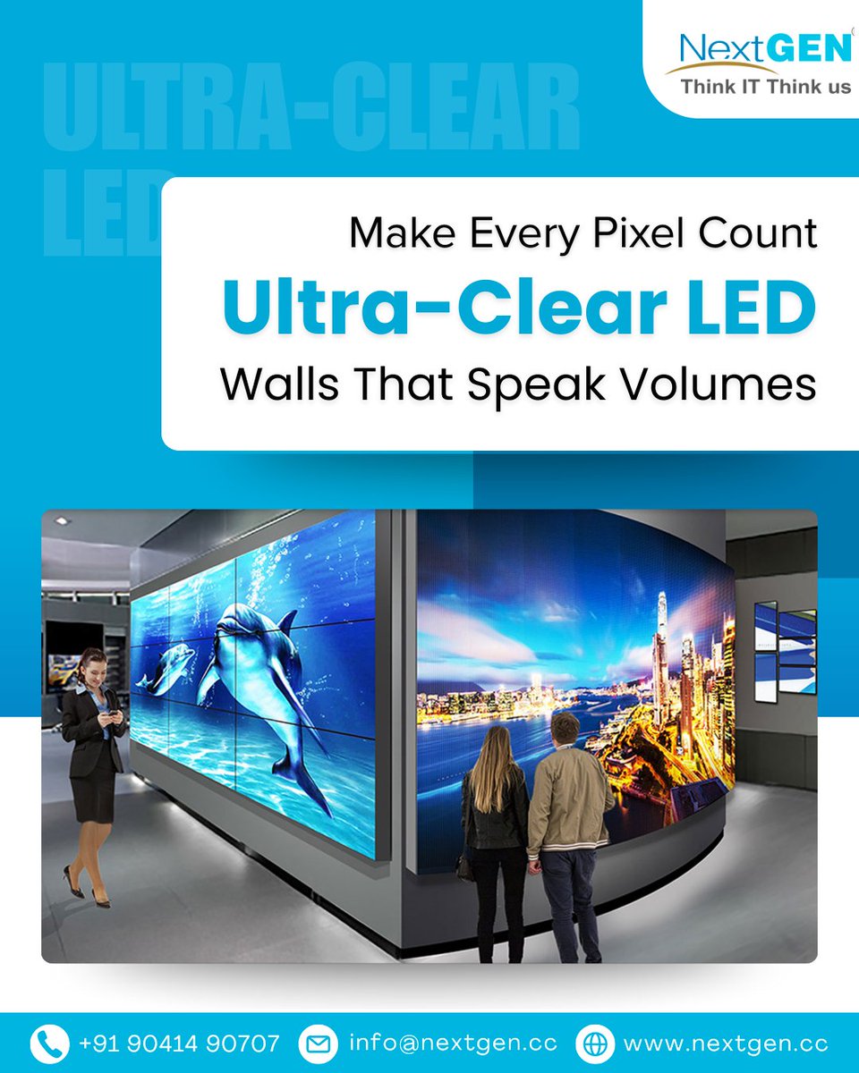 NextGenera78667's tweet photo. Ready to elevate your visual game?
Letโs build something spectacular together.
๐https://t.co/4uJRSb7KXX
#LEDVideoWall #DigitalDisplaySolutions #NextGenerationComputers #DisplayTechnology #LEDInnovation #India #Punjab #SmartDisplays #BusinessCommunication #AVSolution https://t.co/kvBgRPj3ub