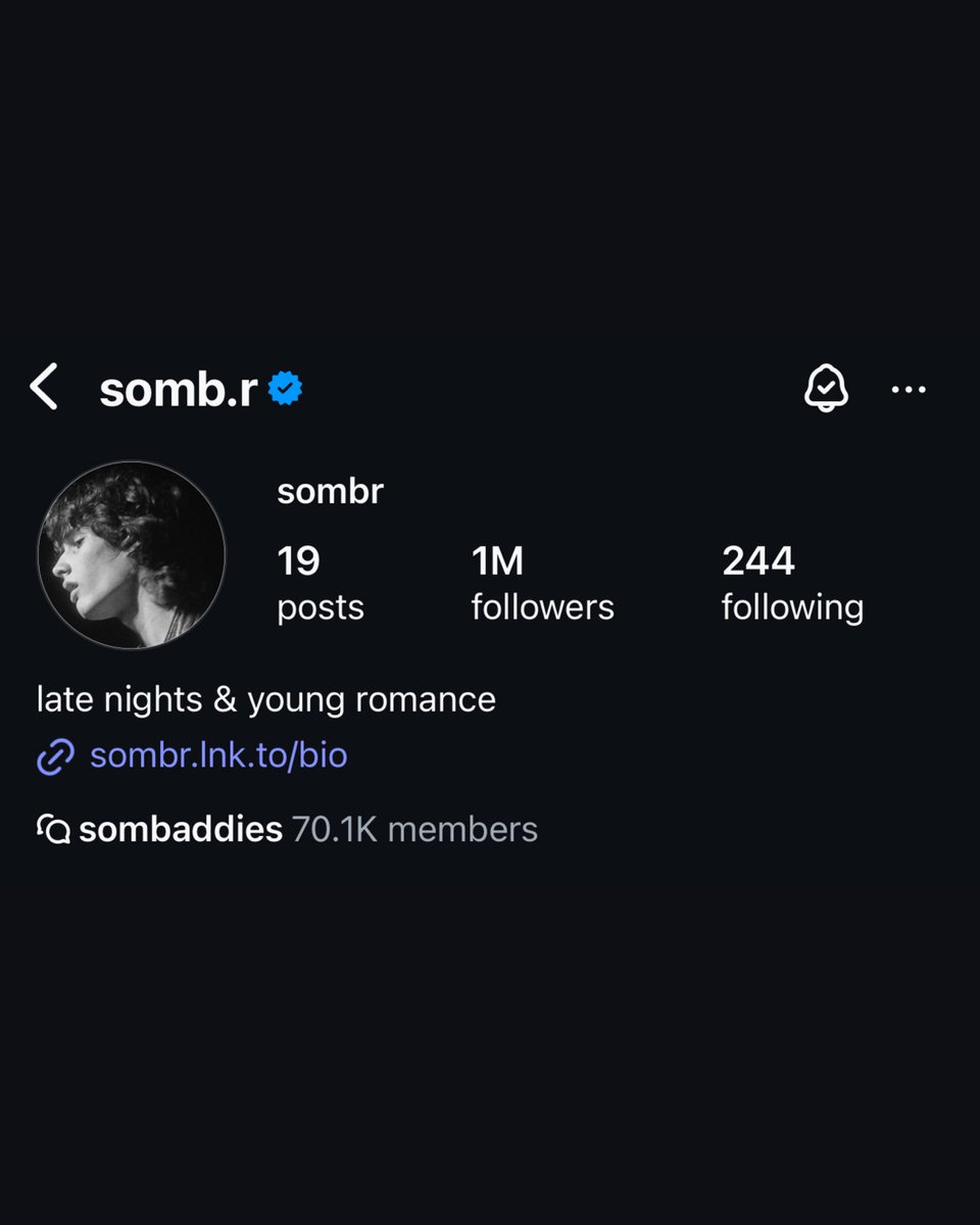 sombraccess's tweet photo. Sombr has reached 1 MILLION followers on Instagram. https://t.co/JyKMYOGUoN