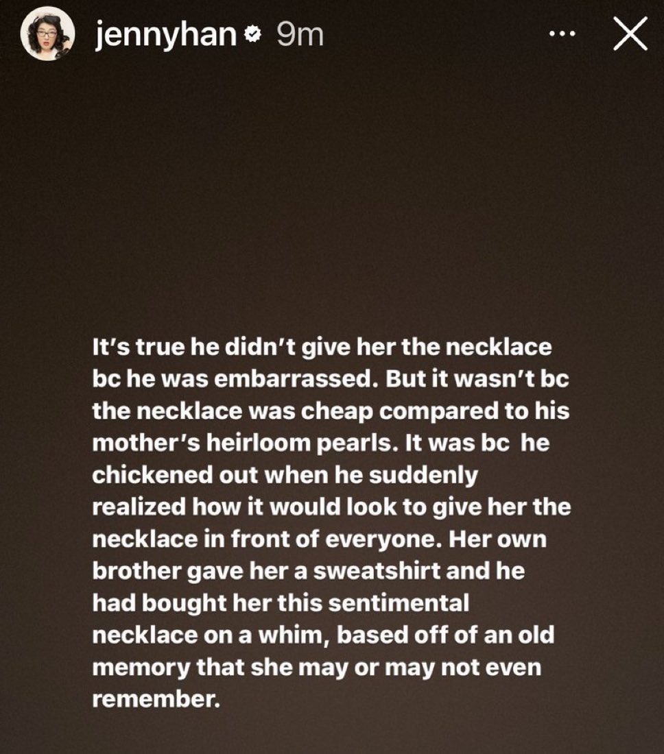 this is what i gathered from watching the scene. crazy people take it and say he was trying to be mean and bully her