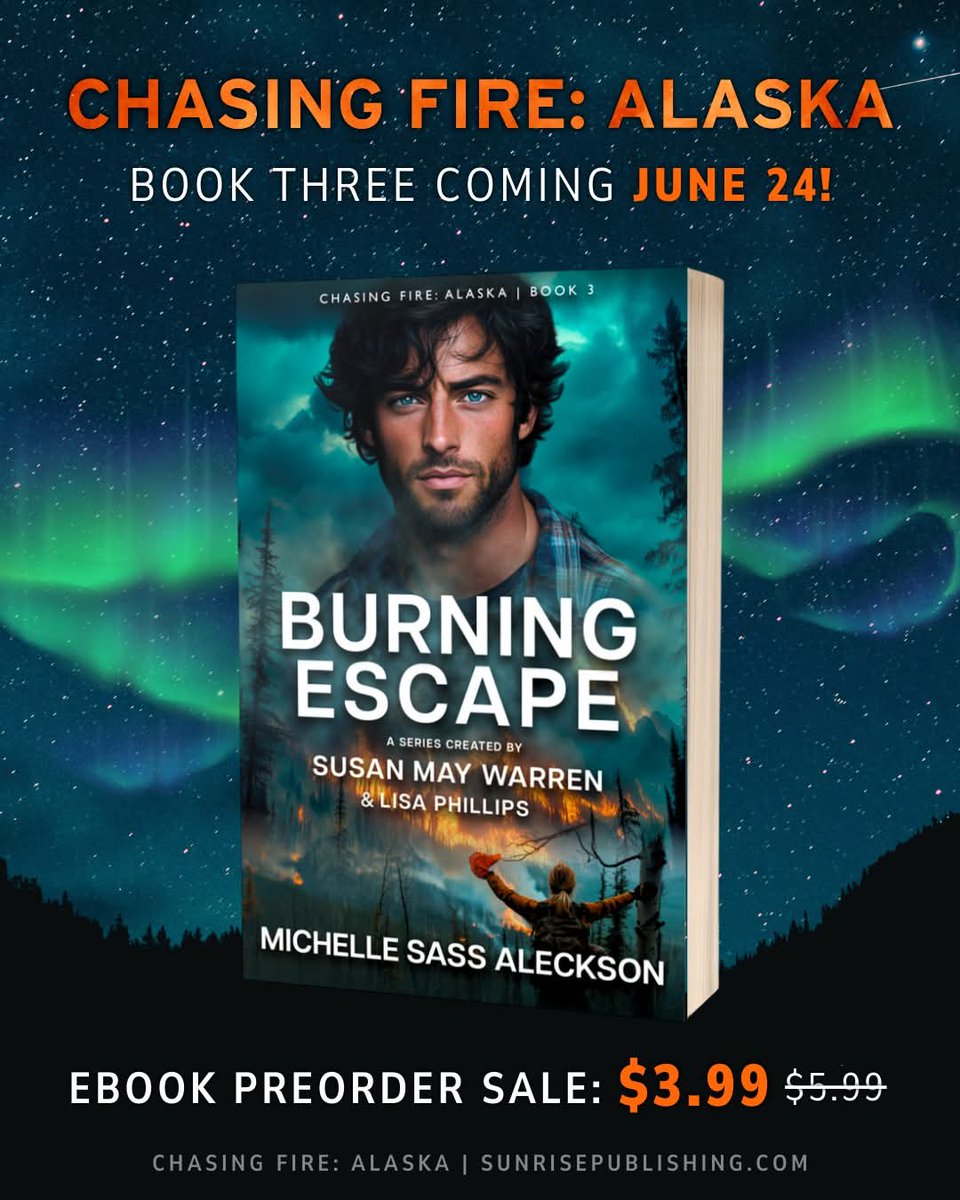 CreaJeanne's tweet photo. When Tori Mitchell said goodbye to the handsome stranger after their heart-stopping dance on her last night of freedom, she never expected...
 https://t.co/Xexex8ZUOx

https://t.co/4GiJvcKGAk

#burningescape #michellesassaleckson  #sunrisepublishing #chasingfirealaska https://t.co/OQaX3MVLhF