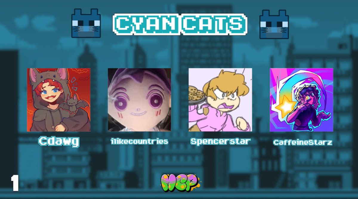 MC Platinum (@mcplatinumeven1) on Twitter photo Introducing the Cats for MCP 1! Watch <a href="/Cdawg0012/">Cdawg 🦇</a> <a href="/ilikecountries/">Adam</a> <a href="/Spencerstar1234/">Spencerstar1234</a> <a href="/CaffeineStarz/">Comet 🇲🇽TF! #FizzCraft!</a> compete on June 7th at 12pm Eastern! Introducing the Cats for MCP 1! Watch <a href="/Cdawg0012/">Cdawg 🦇</a> <a href="/ilikecountries/">Adam</a> <a href="/Spencerstar1234/">Spencerstar1234</a> <a href="/CaffeineStarz/">Comet 🇲🇽TF! #FizzCraft!</a> compete on June 7th at 12pm Eastern!