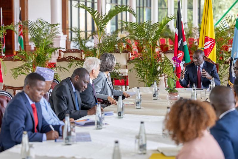 1/3 H.E. Dr. William Samoei Ruto, C.G.H., President of the Republic of Kenya, hosted the UN Under-Secretary-General &amp; Executive Director of UN-Habitat, Anacláudia Rossbach at State House, Nairobi. Also present was Amb. Grace Okara, Permanent Representative of Kenya to UN-Habitat.
