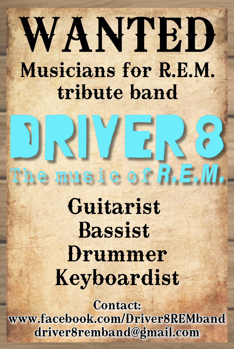 It’s time to rebuild. I loved this band and meeting fans of R.E.M. and sharing your nostalgia. Looking for guys who can emulate the sound of R.E.M., lean into the aesthetic, practice at home and rehearse together! #90s #tribute #collegerock #fypage #fyp #remband #rem