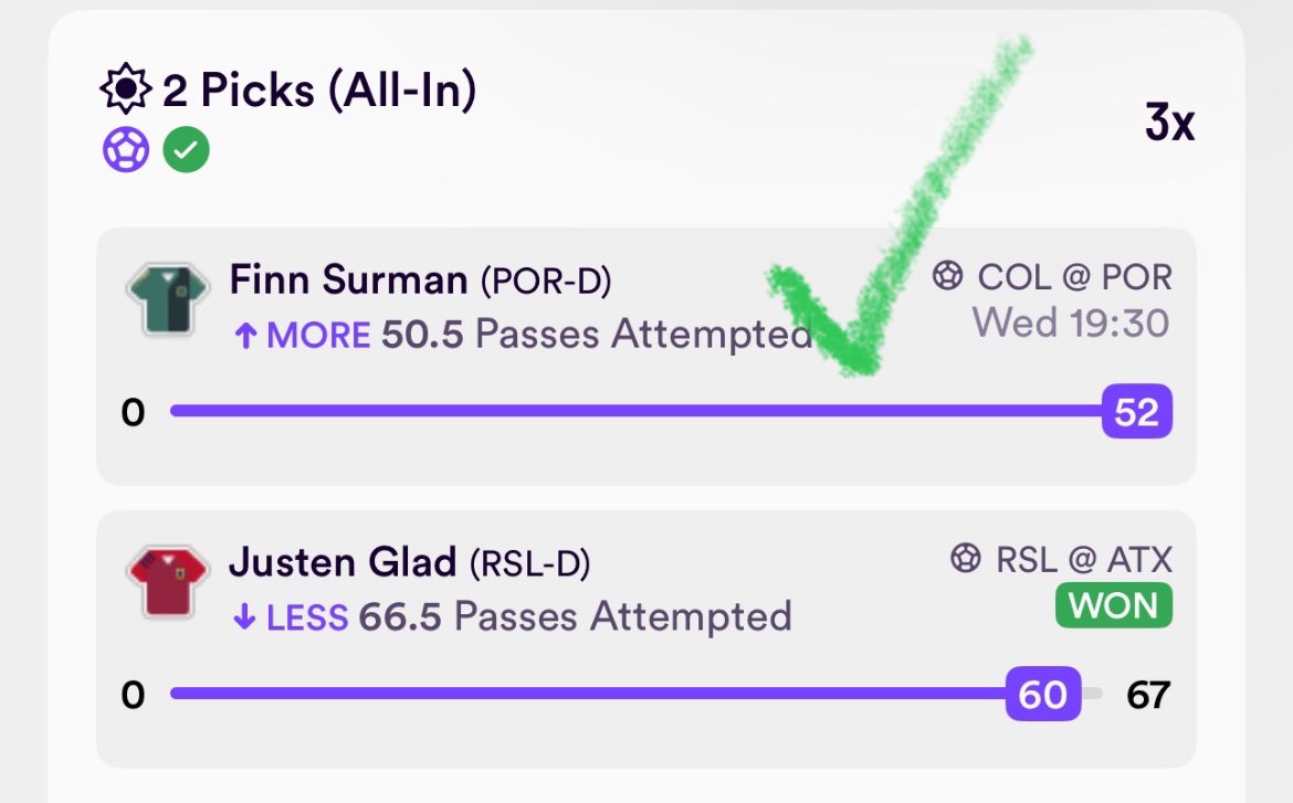Cooked MLS on Prize today! 💰

+4.6u today, MORE THIS WEEKEND! 🚀

#PrizePicks #prizepicklocks #sportsbettingpicks #SportsBettingX #GamblingTwitter #prizepickswinning