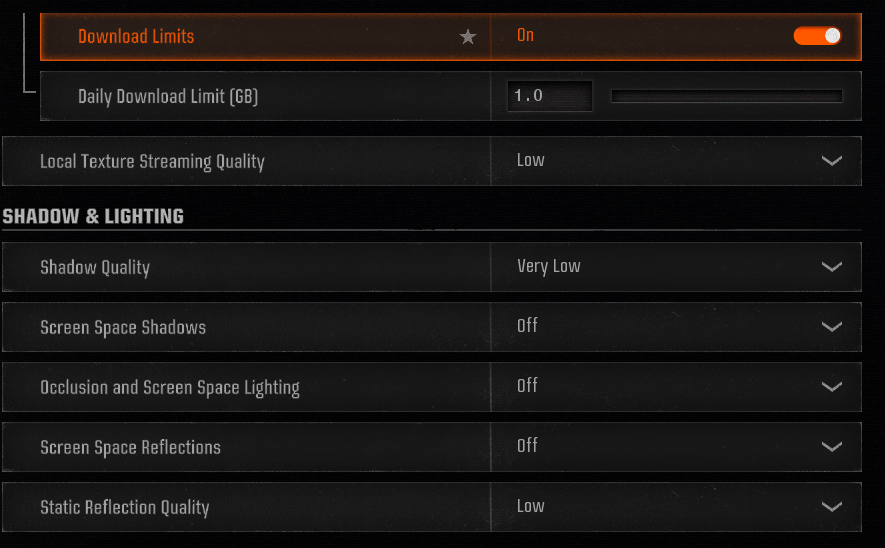MasonReact's tweet photo. BEST SEASON 04 CALL OF DUTY #BlackOps6 GRAPHICS SETTINGS 📈 ( MAX FPS )

Apply these graphics settings after the season 04 update on Call of Duty Black Ops 6 to ensure you're getting the best FPS, better visual quality, and an overall smoother game 👇 https://t.co/8TDEZp1BUu