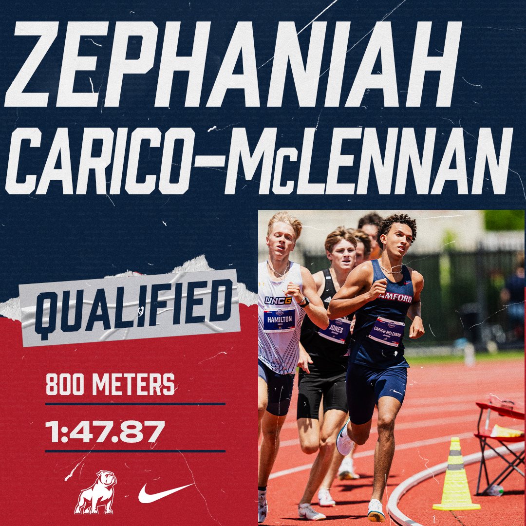 SamfordXC_TF's tweet image. Job done for Zephaniah Carico-McLennan and he is on to the finals in the men's 800m at the NCAA East Regional 👏👏
#AllForSAMford