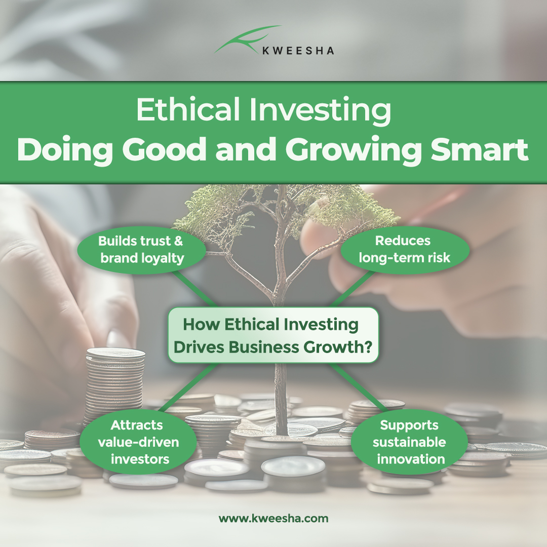 🌍 Profit with Purpose: The future of growth!
Ethical investing builds trust, reduces risks, &amp; attracts like-minded partners. Ready to join the movement?
💚Follow <a href="/kweeshaglobal/">kweeshaglobal</a> for more!
#EthicalInvesting #KweeshaGlobal