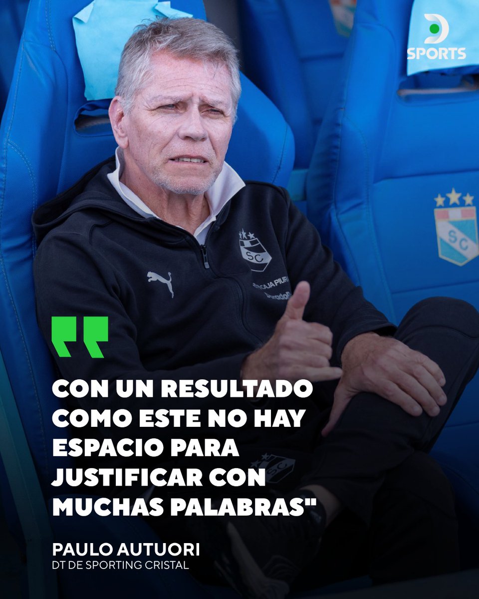 "PRUEBO JUGADORES SIN NINGÚN MIEDO DE HACERLO, NECESITO SABER LOS JUGADORES QUE TENGO" 👀

🗣️ Paulo Autuori 🇧🇷, DT de Sporting Cristal, sobre la derrota 6-0 🆚 Palmeiras 🇧🇷 y su eliminación de los torneos internacionales

¿Qué opinas? 🧐
