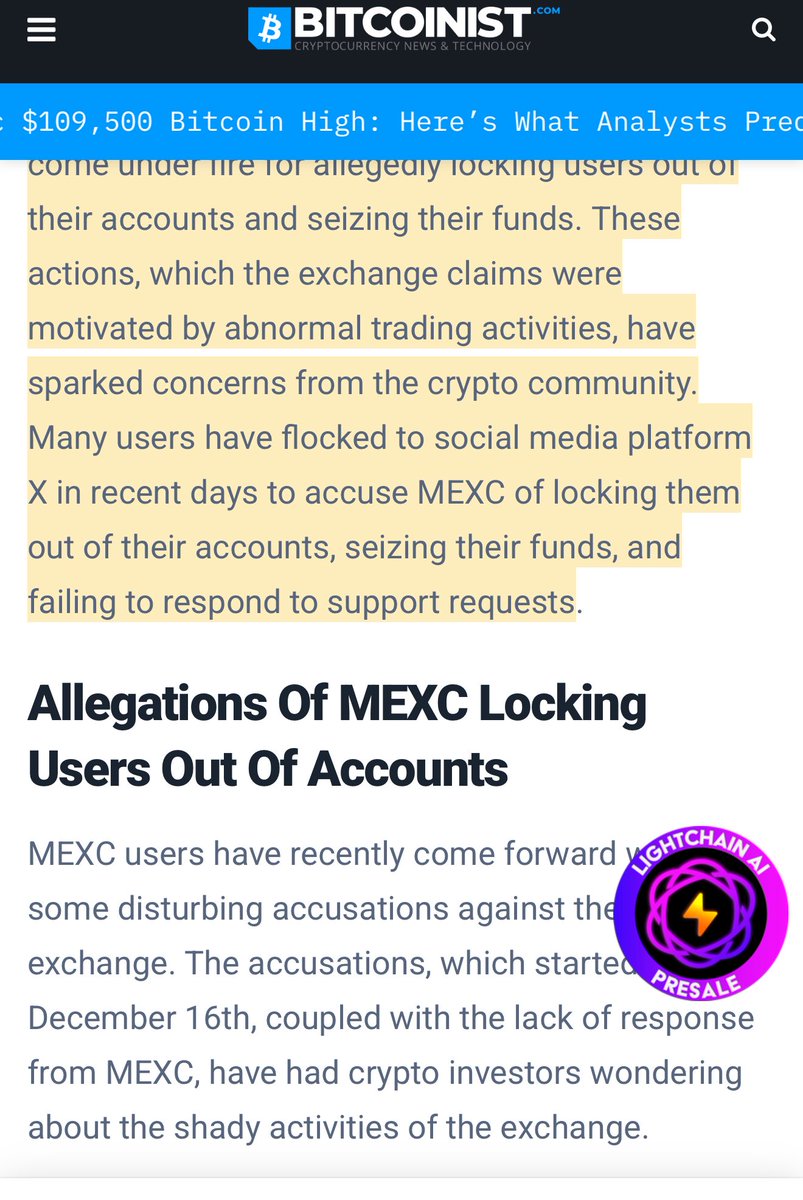 cryptoradar92's tweet photo. If you’re using MEXC, just know this: they have the right to keep your funds and never give them back.

You’re not legally protected, they are not regulated. This applies to all unregulated exchanges.

You can’t take legal action against them.

If you deposit $100K and they decide to freeze your account, they are under no obligation to return your funds.

If you’re trading and make $100K in profits, but they claim you violated their terms and conditions, they can keep everything.

There is absolutely nothing you can do about it legally.

MEXC has been engaging in shady practices for years and here’s all the proof to back it up:

https://t.co/vt46Rg9ZTD

https://t.co/mBT1AkgIGe

https://t.co/x2VOOXOiJz

https://t.co/IbcKB9ypTj