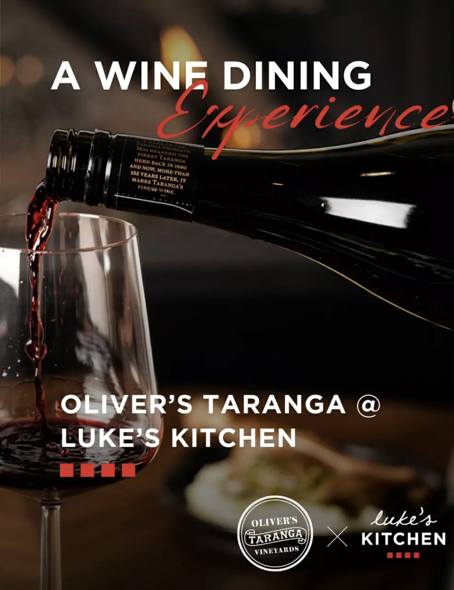 An unforgettable night of heritage, flavour, and fine wine 🍷
Join us at Luke’s Kitchen on Thursday, 19 June for an intimate evening with Oliver’s Taranga. Seats are limited - reserve yours now via the 🔗 in bio!