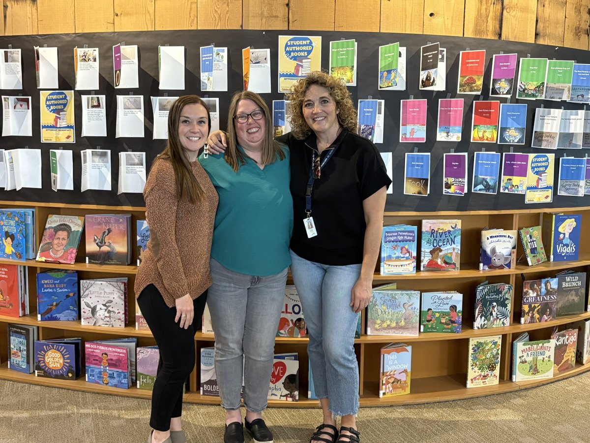 TraciPiltz's tweet image. Fave collab each year! The lit coaches &amp;amp; I work together to help Ss write &amp;amp; publish stories using @WriteReaderApp.📚 Books are printed &amp;amp; displayed at the library. We take a field trip with authors, @Novel_Effect read alouds, directed draws &amp;amp; more to celebrate reading &amp;amp; writing!🥳