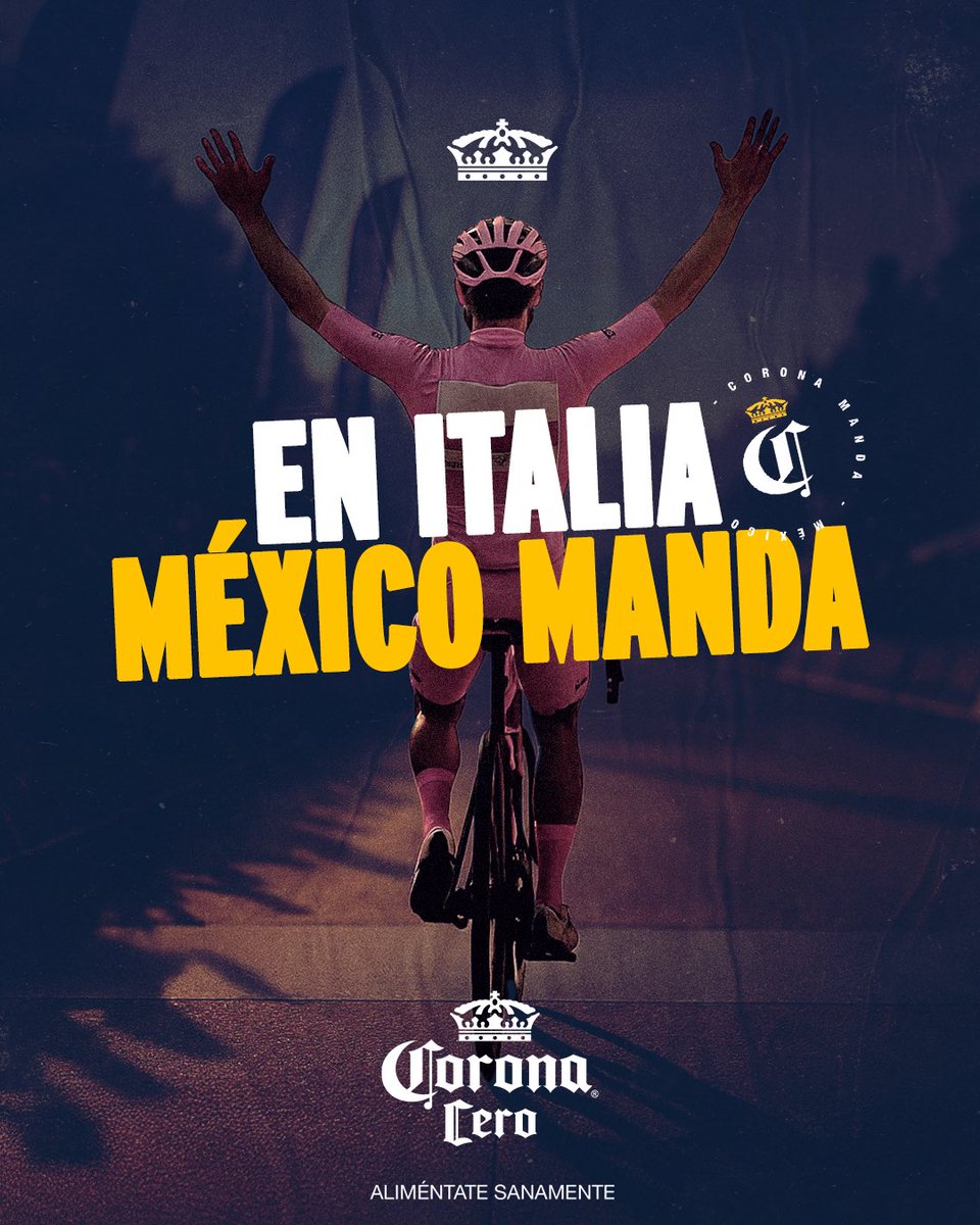 Lo que está pasando en Italia solo se puede describir con una palabra: ¡EXTRAordinario! 🇲🇽🚴‍♂️

¡Vamos por la Corona! 👑 
#MéxicoManda #TomaElMando