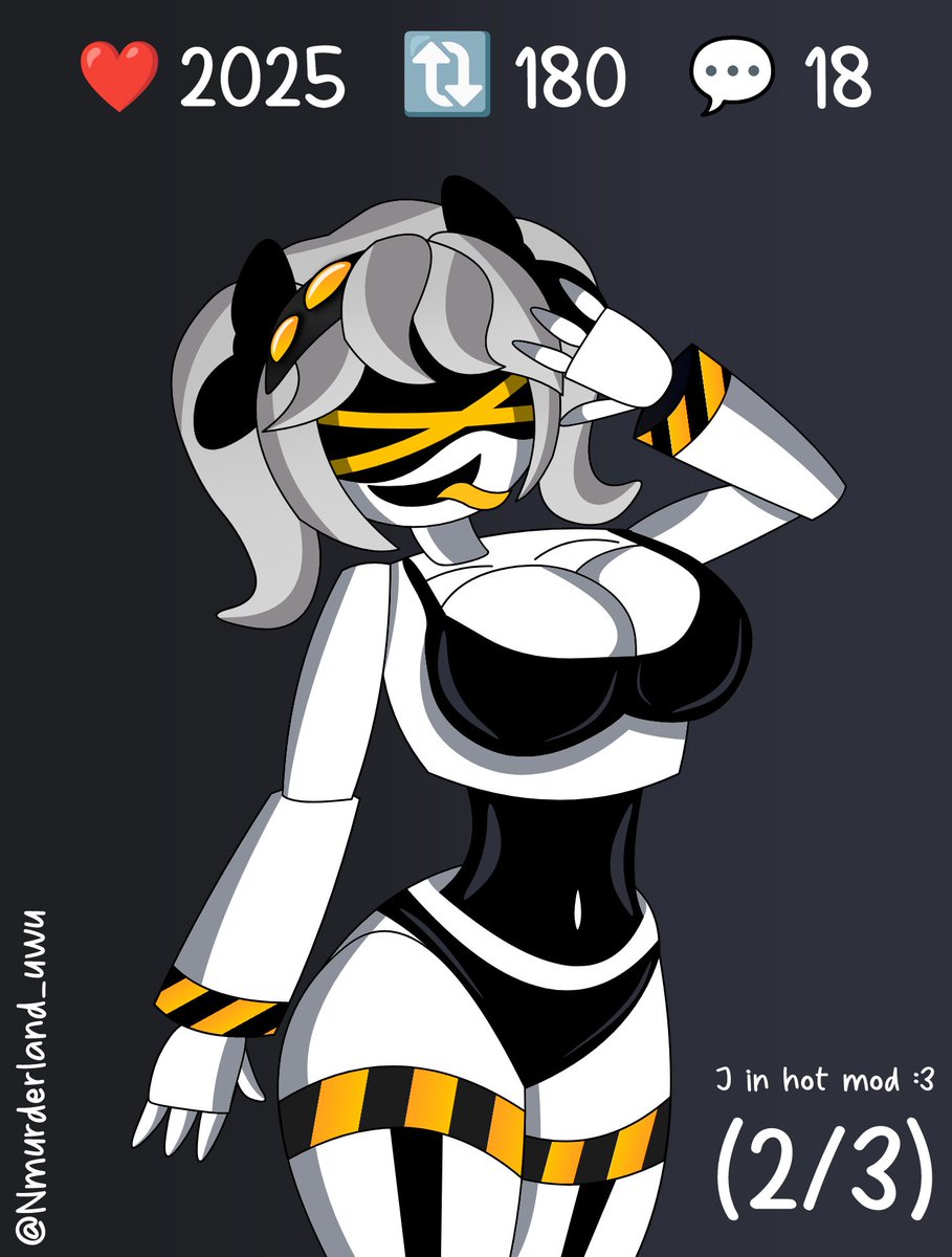 Fylmaxby's tweet image. Part 2 • J in hot mode :3 🥵🥵🥵🥵

Requirements to do the last part and it will be full of hot heat jiji &amp;gt;:3 
#SerialDesignationJ #murderdrones

uwu 👉🏼👈🏼