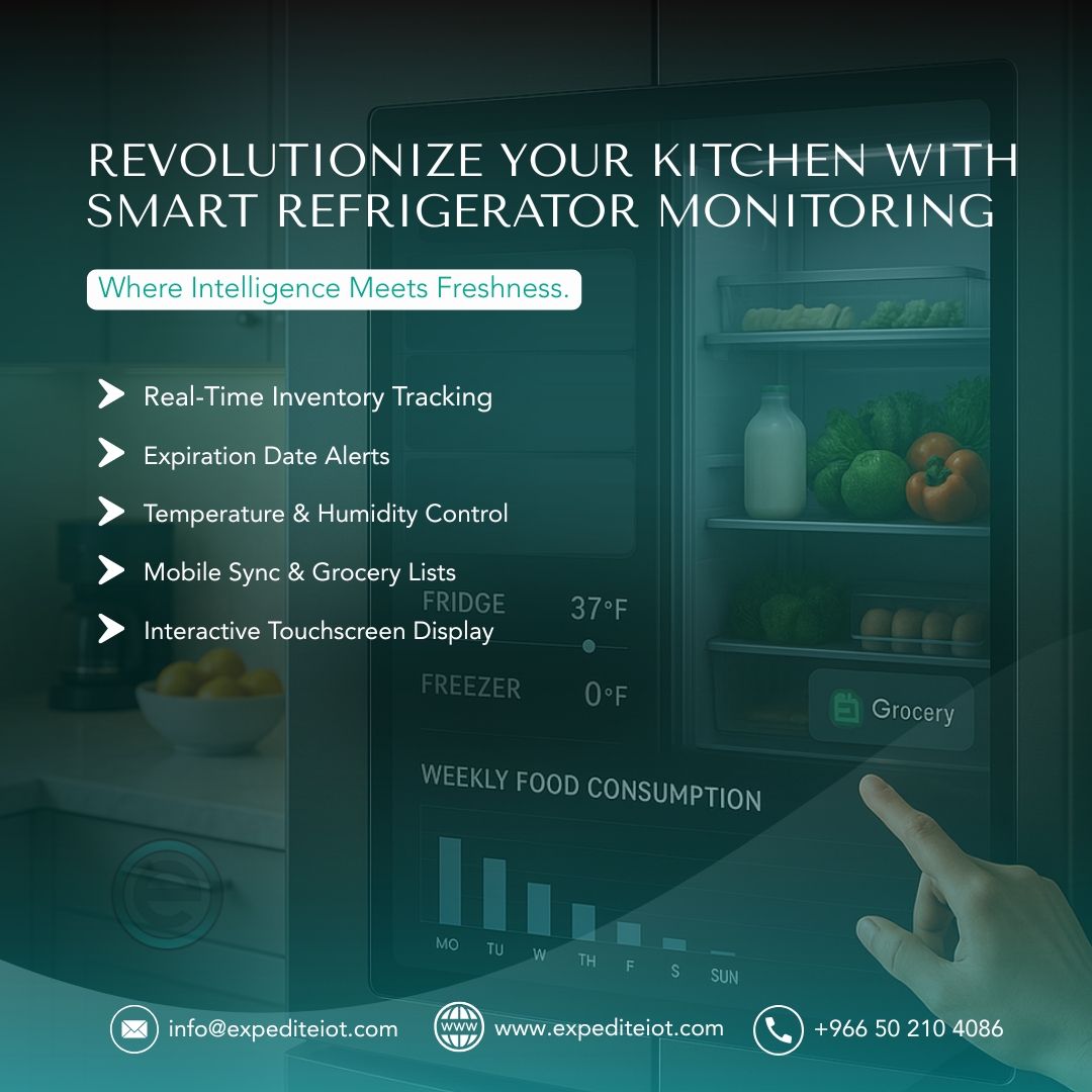 expediteiot's tweet image. Revolutionize Your Kitchen with Smart Refrigerator Monitoring
expediteiot.com/refrigerator-m…
#SmartRefrigerator
#FridgeMonitoring
#RealTimeInventory
#ExpirationDateAlerts
#TemperatureControl
#HumidityControl
#MobileSync
#InteractiveDisplay
#FreshnessGuaranteed
#SmartAppliances