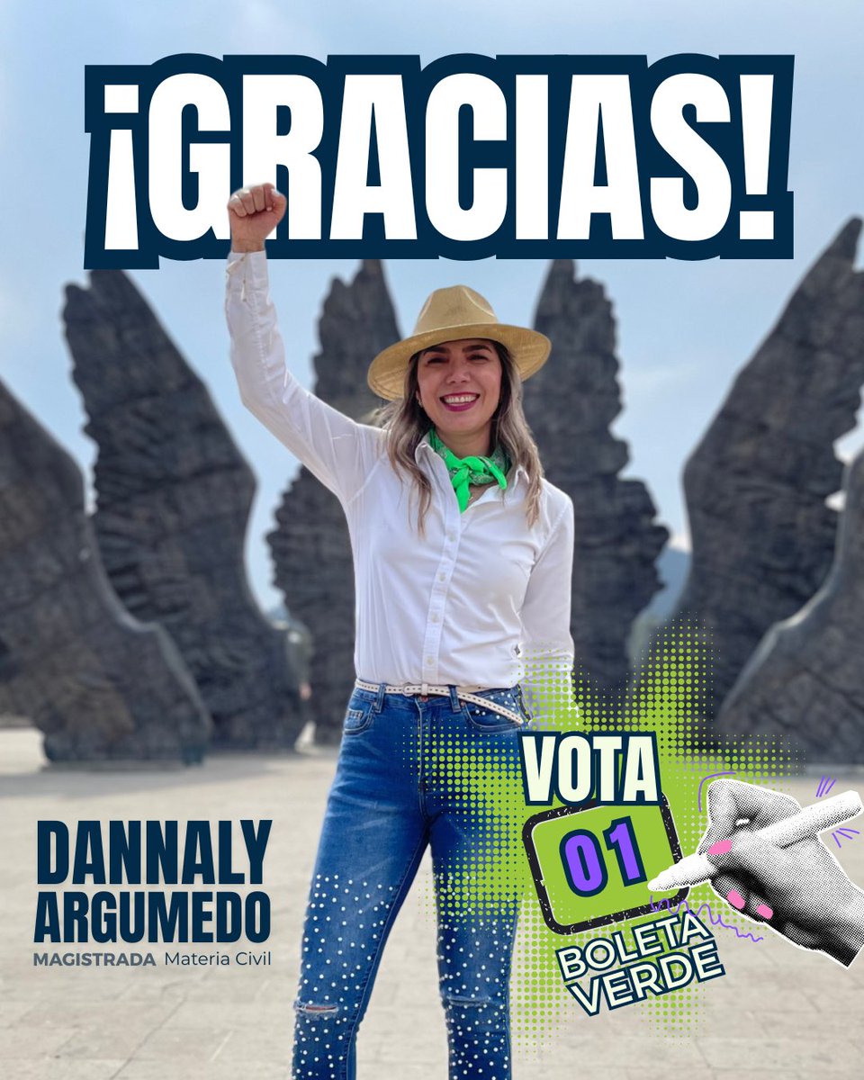 💚Hoy solo quiero decirte: ¡GRACIAS!

Estos 35 días no solo fueron una campaña… fueron una lección de confianza, cercanía y esperanza.

Si crees que la justicia debe estar en buenas manos, solo te pido una cosa:

Vota por el número 0⃣1⃣ en la boleta verde de la elección local.