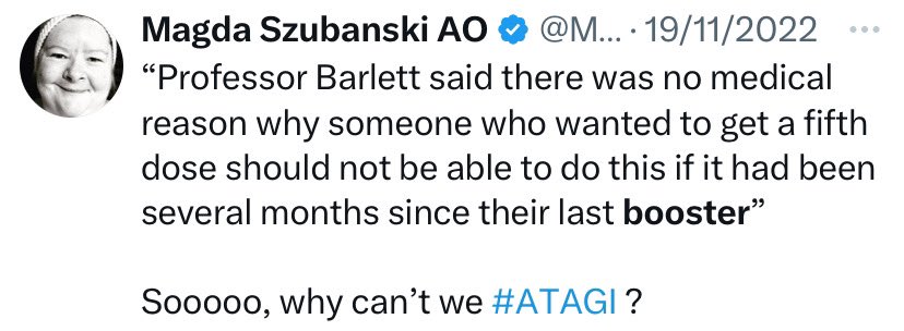 TSN_1984's tweet photo. Australian comedian and rabid jab junkie Magda Szubanski announces stage 4 blood cancer diagnosis https://t.co/iNYJQcuv26