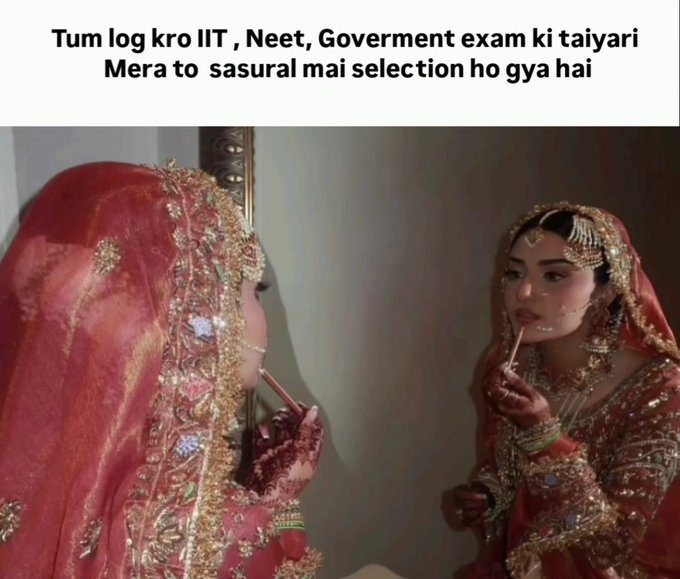 MaanBeena's tweet photo. Meanwhile Girls one day, who could not crack UPSC 😂

#UPSC https://t.co/slfg8sgnOR