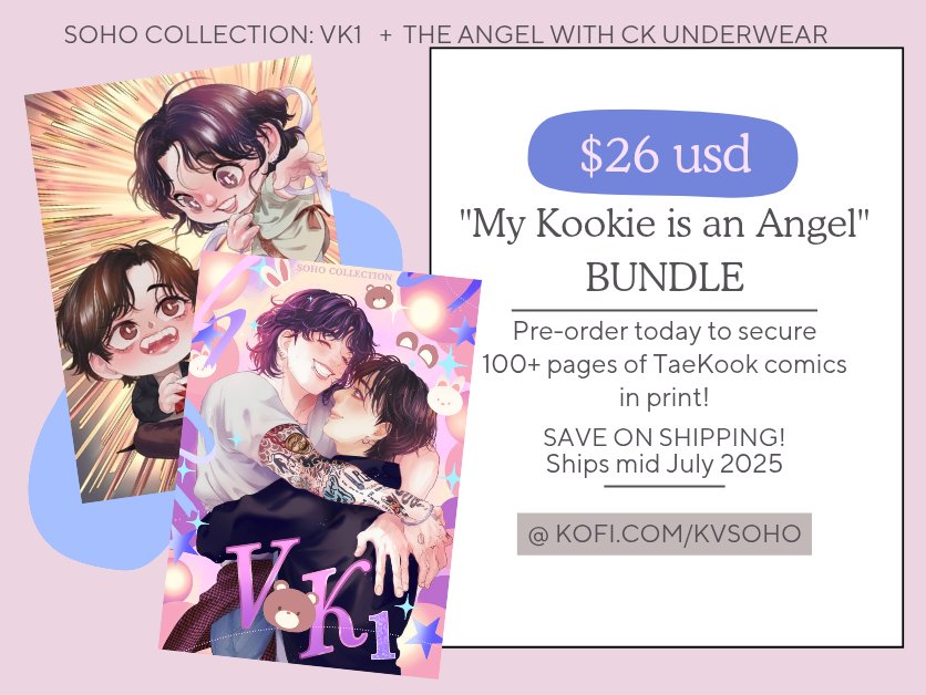 KV1+VK1 bundles are sold out; thank you everyone! You can still order VK1 or if you fancy, I still have a few copies of CK Angel to bundle with too 😘💜
ko-fi.com/s/df8342b575