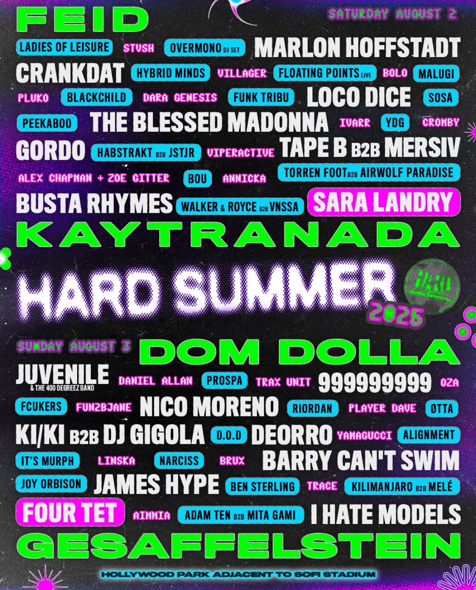 i genuinely believe 2022 was the best  hard summer lineup well ever get bc look at the comparison to this year 😐