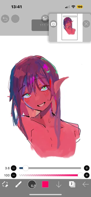 なんか今日描ける日や 