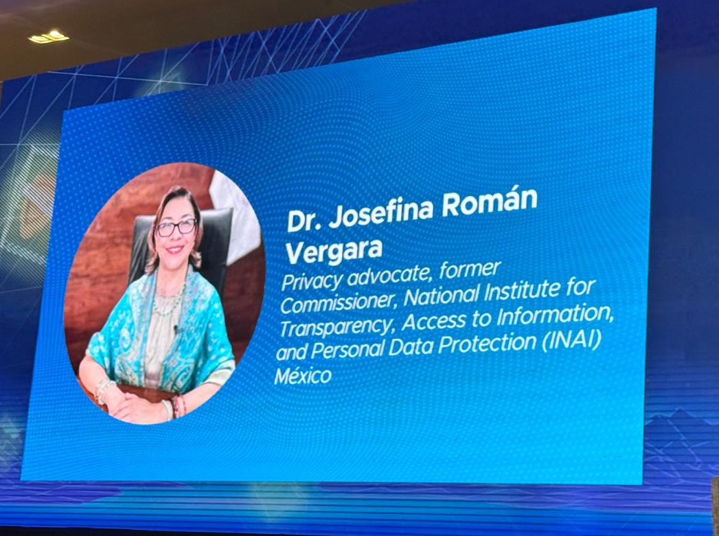 JosefinaRomanV's tweet photo. 📌Agradezco la invitación a República de Filipinas 🇵🇭 y a la Comisión Nacional de Privacidad por haberme invitado a participar en la 8.ª Conferencia Nacional sobre #Privacidad de Datos. #PAW2025
1/4 https://t.co/R7E8jCunS2
