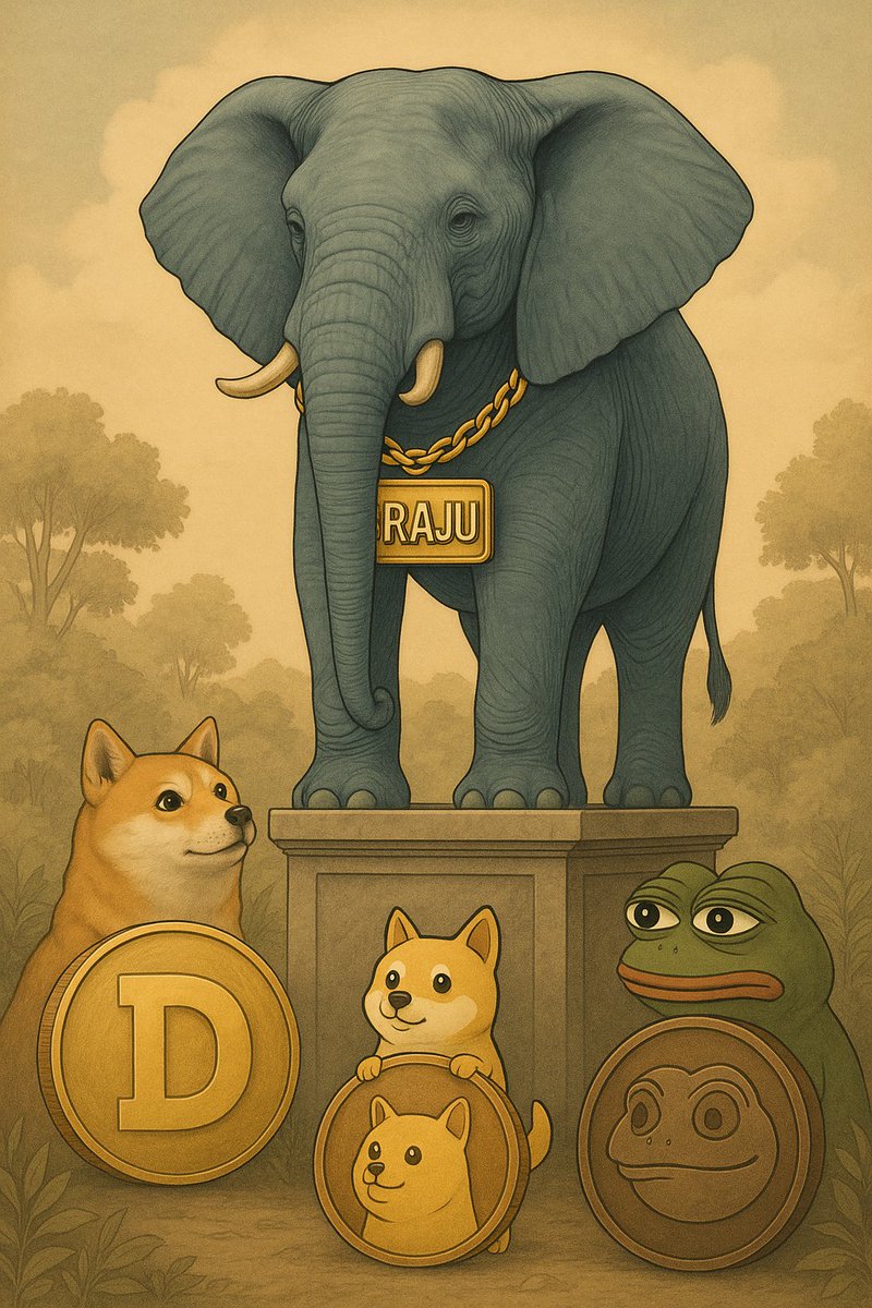 Dimacats's tweet image. $RAJU  🐘
GQJPirLnGWTgJc4MtFTDiQ5G4y2Q8MjZW9fCpREyF41y

I AM THE GREATEST

#RAJU $DOGE $SHIB $PEPE
