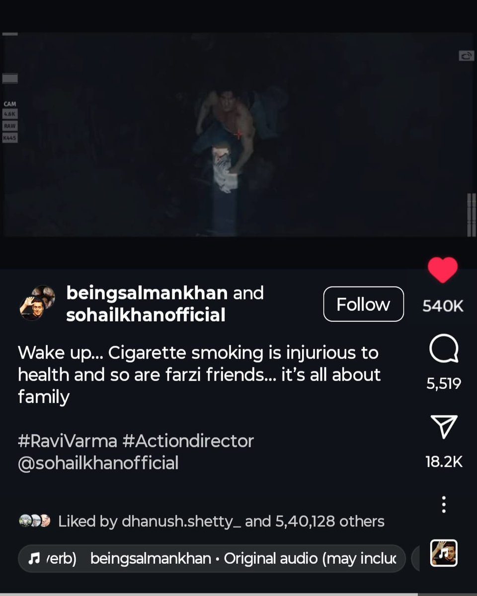 Thank you so much <a href="/BeingSalmanKhan/">Salman Khan</a> sir for this mention. It was amazing to be a part of this as Action Director and #sohailkhan sir your dedication and efforts in this scene was unmatched , grateful to be working with you on this project