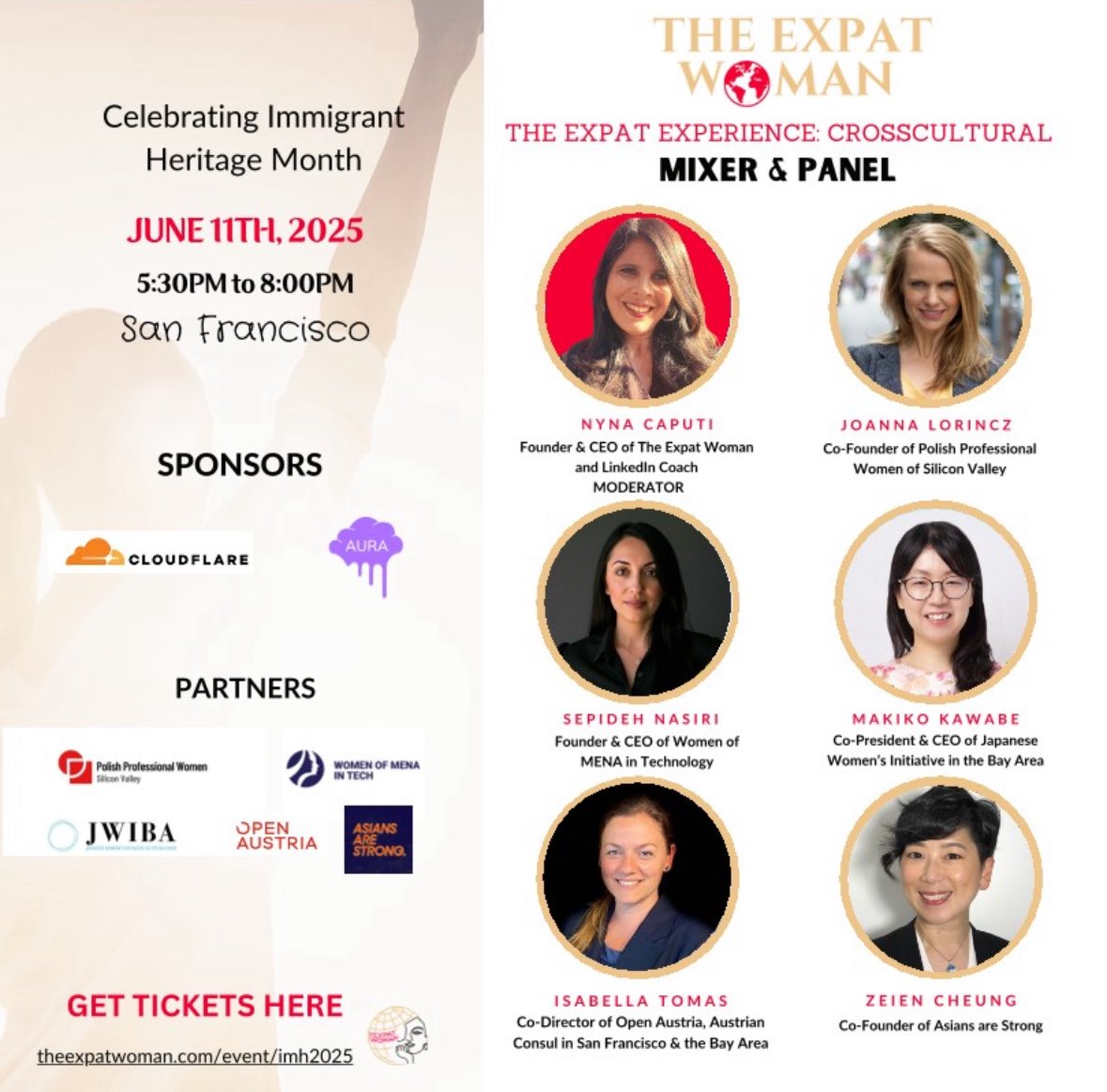 Excited to speak on a topic that’s close to my heart. This June is 🌱Immigrants Heritage Month, what better way than to discuss Women, Immigrants, Technology. In SF on June 11th? please join me + my incredible co-panelists theexpatwoman.com/event/imh2025 #immigrants #tech #women