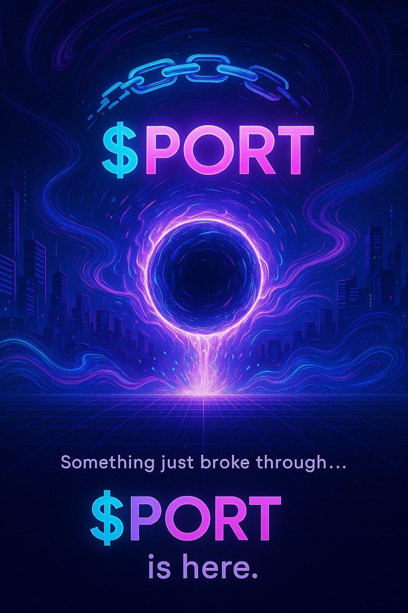 PortalPlexCoin's tweet photo. 🌀 Something just broke through…
$PORT is here. The chain is bending. The portals are opening.

Every trade distorts reality.
Every buy warps the chart.

#PortalPlex #Solana #CryptoTwitter

🌐 https://t.co/OXsxNVRilC
💬 https://t.co/GXgjYHwM7f
🐦 https://t.co/nZPDl4AcEs https://t.co/dT1m4mwN3G