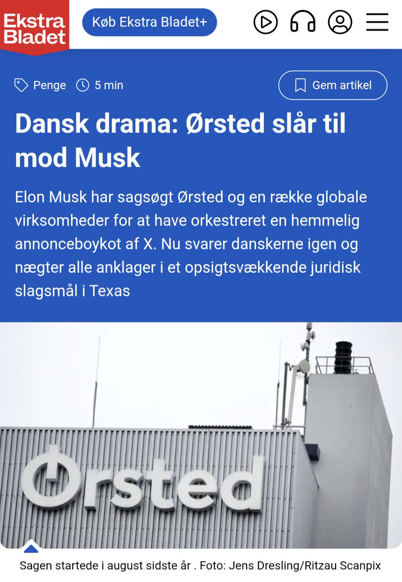 Held og fucking lykke til Ørsted – de vader ind i Texas med en kuglepen, et par paragrafkneb og den selvfede tro på, at amerikanske domstole kan imponeres af dansk passiv-aggressiv e-mailkorrespondance.

Musk har trykket på den røde knap. Han smider en jurabombe, så varm at