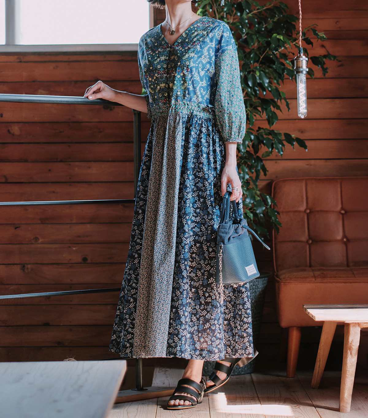 kazumiさんコラボ リバティプリントワンピース｜BIGI online