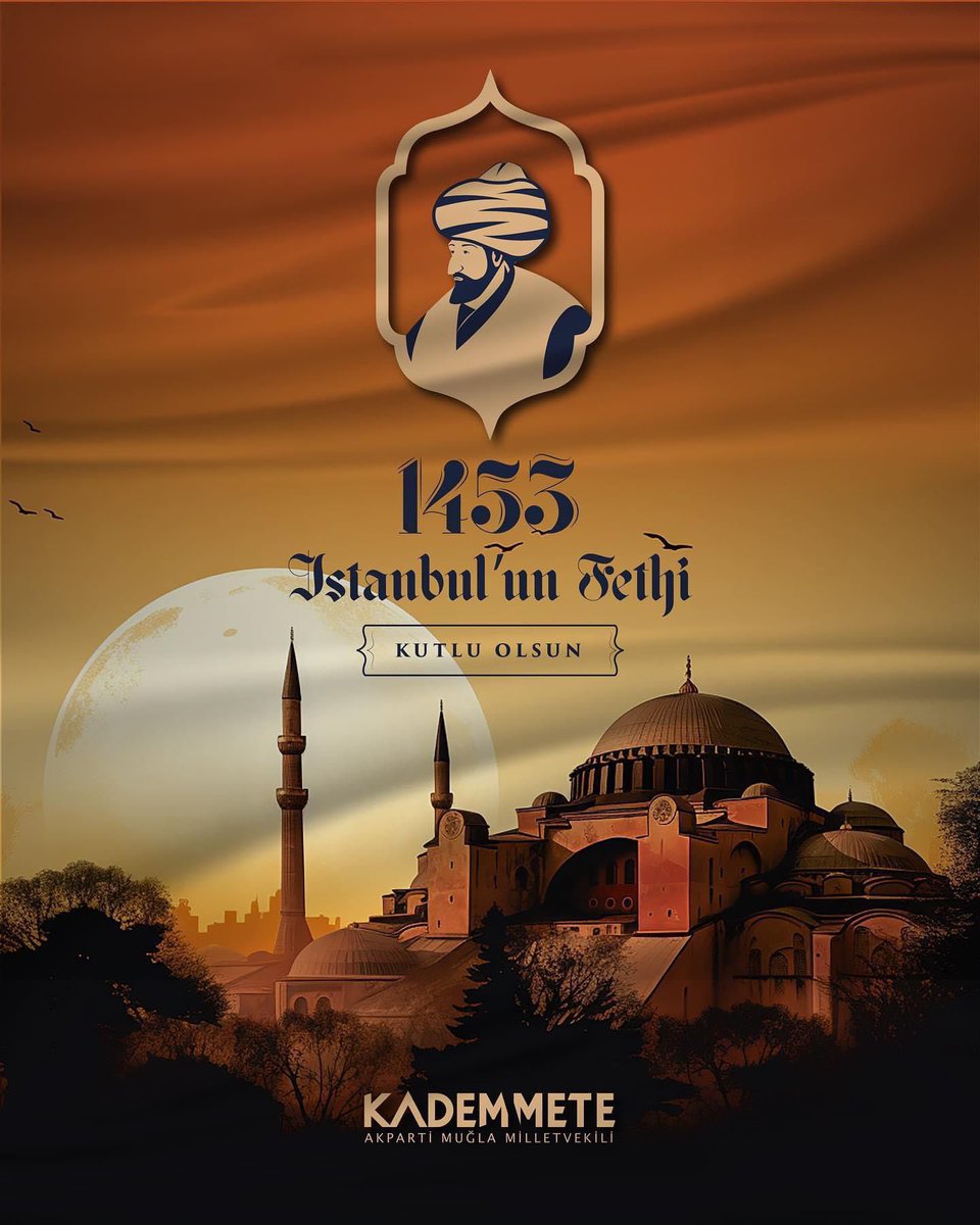 Bir çağı kapatıp yeni bir çağ açan Fatih Sultan Mehmed Han’ı İstanbul’un Fethi’nin 572. yıldönümünde rahmet ve minnetle yad ediyorum.