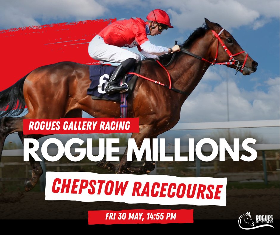 Rogues Gallery Racing (@roguesracing_) on Twitter photo <a href="/Roguesracing_/">Rogues Gallery Racing</a> look to extend their winning streak as Rogue Millions heads to <a href="/Chepstow_Racing/">Chepstow Racecourse</a> on Friday — aiming to add Wales to this week's wins in France, Ireland & England.
Trained by <a href="/JPOwenRacing/">James Owen Racing</a> and ridden by Luke Morris.
#RogueMillions #UKHorseRacing #RoguesGallery <a href="/Roguesracing_/">Rogues Gallery Racing</a> look to extend their winning streak as Rogue Millions heads to <a href="/Chepstow_Racing/">Chepstow Racecourse</a> on Friday — aiming to add Wales to this week's wins in France, Ireland & England.
Trained by <a href="/JPOwenRacing/">James Owen Racing</a> and ridden by Luke Morris.
#RogueMillions #UKHorseRacing #RoguesGallery