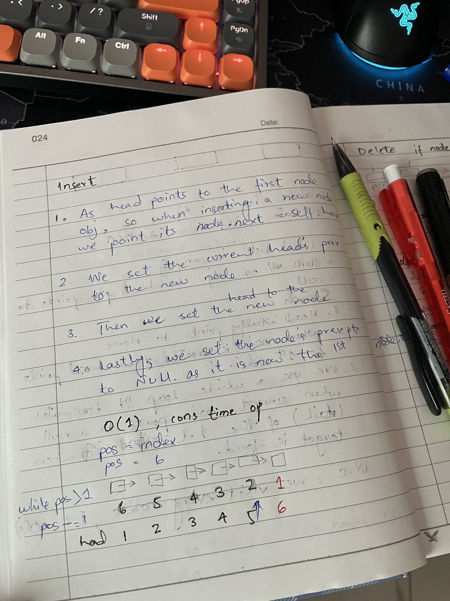 doubleOnox's tweet photo. So I'm learning Data Structures and Algorithms. 
So far,
- learned the difference between binary/recursive Binary search and Linear search
- Learning linked lists right now, understood the theory of it but faced a hurdle at "insert" in terms of code. Next -> 1/3 https://t.co/XSBvYLYgMd