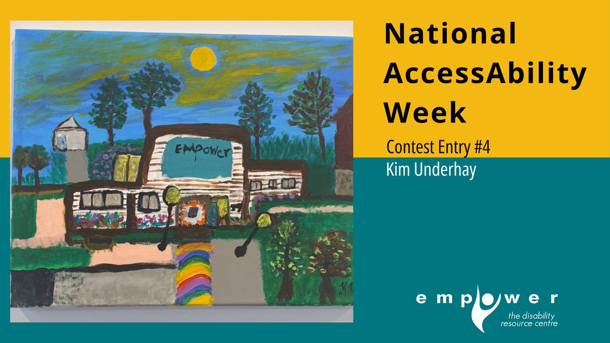The next entry in our National AccessAbility Week contest is Kim Underhay!
Have a look at her gorgeous painting and thoughtful words at ow.ly/uEc850VZp8j
And don't forget to vote by liking her post on our Facebook and Instagram pages!