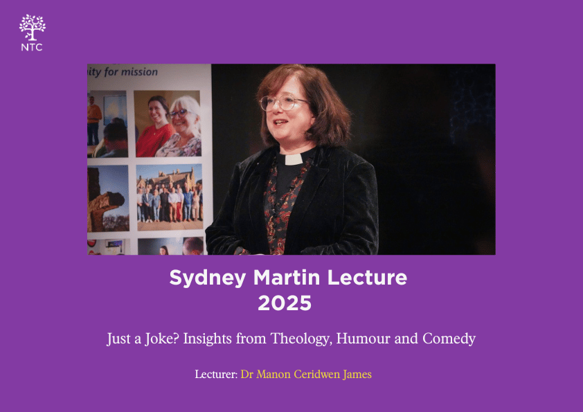Join us for the Sydney Martin Lecture with Dr Manon Ceridwen James: “Is anything just a joke? Insights from theology, humour and comedy.” Monday 23 June, 7.30pm, JB Maclagan Chapel &amp; online. Register: postly.app/3tZx