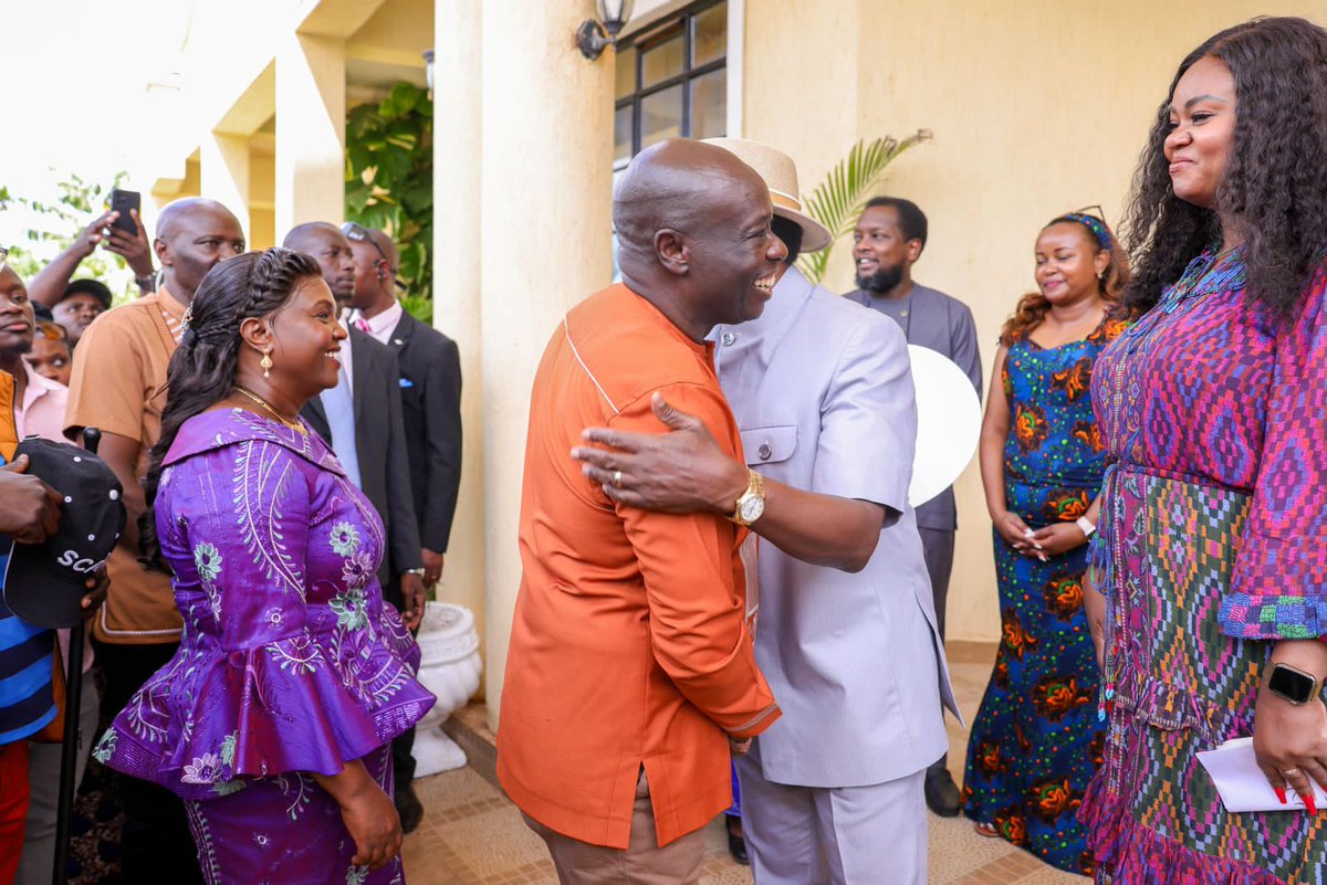 NjeriWaKirima's tweet photo. DCP Party Leader Rigathi Gachagua has arrived in Tseikuru, Kitui County, for Wiper Leader Kalonzo Musyoka’s homecoming. He is accompanied by national leaders including Eugene Wamalwa (DAP), Martha Karua (PLP), Peter Munya (PNU), and Justin Muturi (DP) among others. https://t.co/OStfjCsr7U
