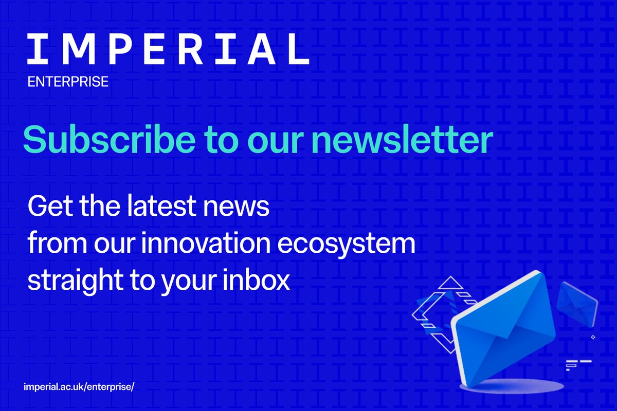 Imperial Enterprise (@imperialideas) on Twitter photo 📣📰🗞️💻EXTRA, EXTRA: Enterprising updates, direct to your inbox: hubs.ly/Q03prt4G0
Discover the latest news about innovation, partnerships and opportunities to work with <a href="/imperialcollege/">Imperial College London</a>'s experts in our monthly newsletter. Don't delay, subscribe today! 📣📰🗞️💻EXTRA, EXTRA: Enterprising updates, direct to your inbox: hubs.ly/Q03prt4G0
Discover the latest news about innovation, partnerships and opportunities to work with <a href="/imperialcollege/">Imperial College London</a>'s experts in our monthly newsletter. Don't delay, subscribe today!