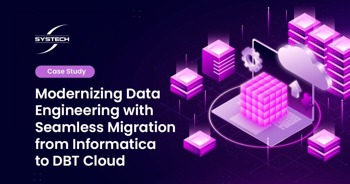 systechusa's tweet image. A top insurance firm partnered with #Systech to migrate from Informatica to DBT Cloud—500+ pipelines, Redshift to Snowflake. Result: 40% faster performance &amp;amp; secure, scalable data access.

Modernize your stack: systechusa.com/mordernizing-d…

#DBTCloud #Snowflake #DataEngineering