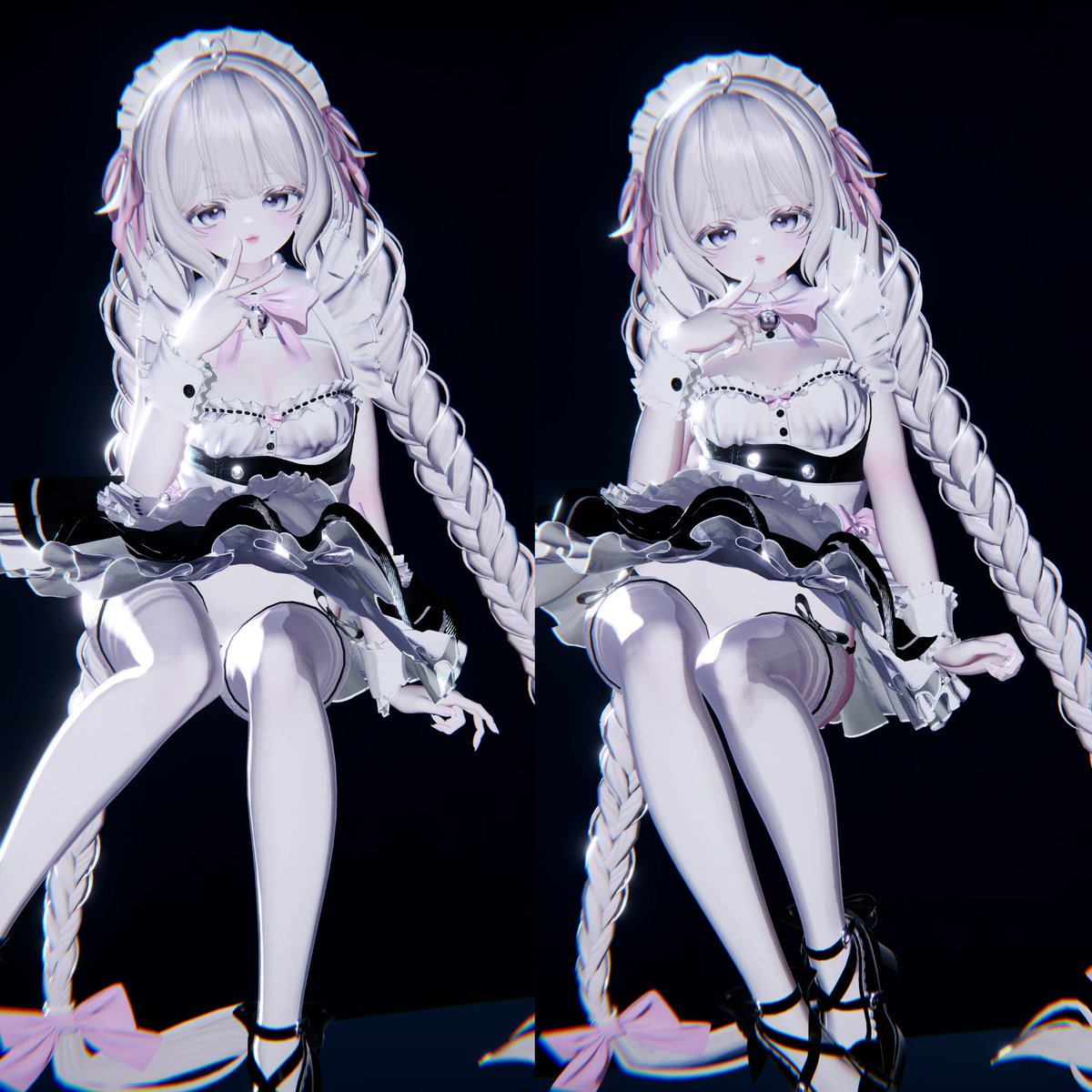 sinamoVRC's tweet image. vrchatでの写真が捗る~♡ #AvatarPoseLibrary #sss_art