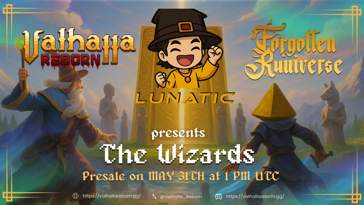 0xLunat1c's tweet photo. 🎉10 FCFS Whitelist Spots Giveaway🎉

Want in? Here’s how to enter:
1⃣Follow @0xLunat1c , @Valhalla_Reborn &amp; @RuniverseGame 
2⃣Like &amp; RT this post 
3⃣Comment your wallet + tag 3 friends 
4⃣Join the Discord: https://t.co/erHTUqFRGD

Winners in 24 hours good luck😉 https://t.co/GxAA3rW7DY