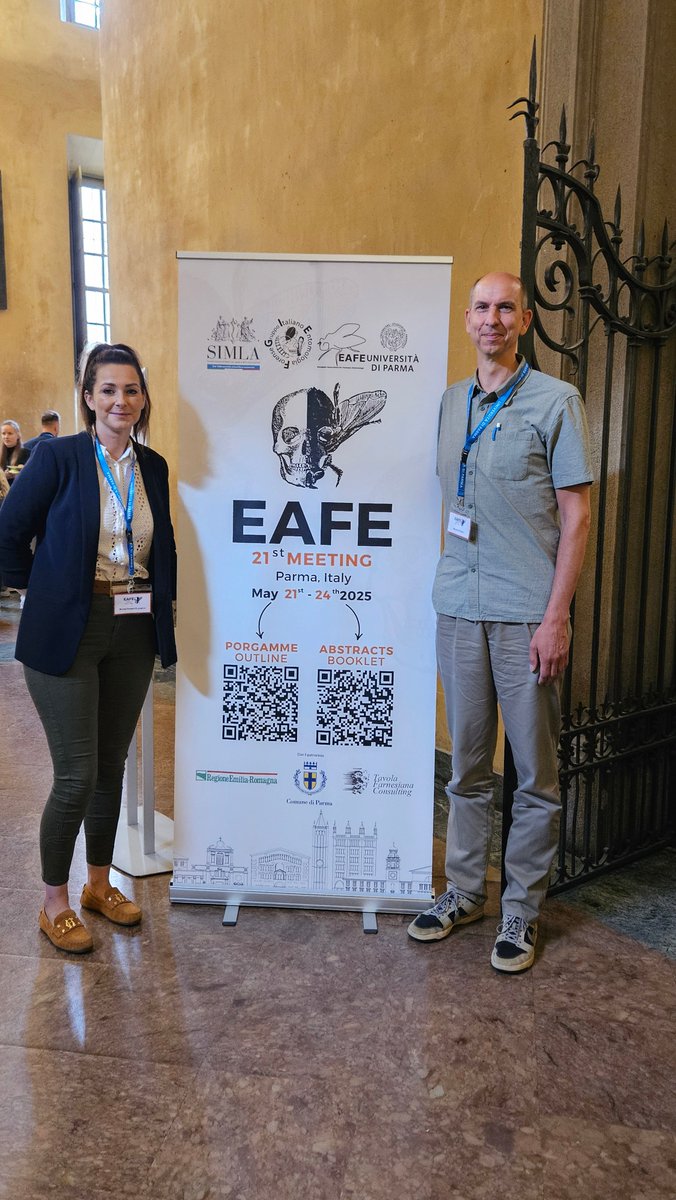 keeleforensics's tweet image. Our Dr Falko Drijfhout, is an expert in #ForensicEntomology and the chemical analysis of blowfly specimens. He is also a board member of the European Association for Forensic Entomology (EAFE) and is currently attending the annual conference #EAFE2025 in Parma, Italy this year.