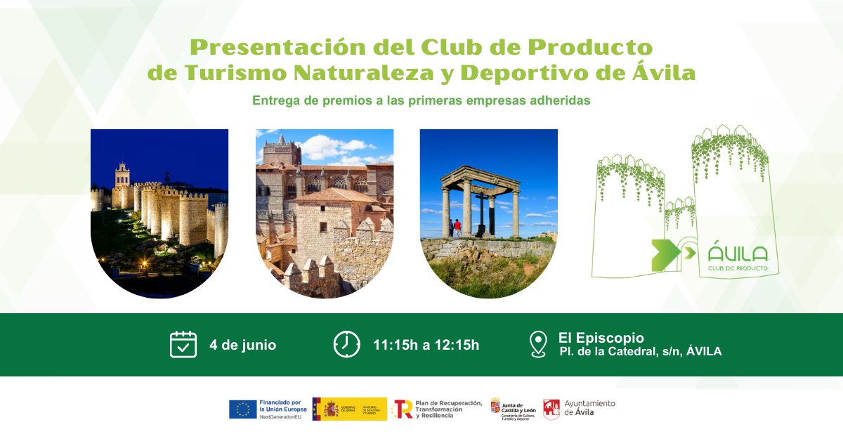 avilactiva (@avilactiva) on Twitter photo Presentación oficial del Club de Producto #Turístico de #Ávila impulsado por <a href="/Ayto_Avila/">Ayuntamiento Ávila</a> , el próximo 4 de junio en el Episcopio. Más información en <a href="/Avila_Turismo/">Ávila Turismo</a> y <a href="/AVILACTIVA/">avilactiva</a> avilaturismo.com/evento/present… avilactiva.es/presentacion-o… Presentación oficial del Club de Producto #Turístico de #Ávila impulsado por <a href="/Ayto_Avila/">Ayuntamiento Ávila</a> , el próximo 4 de junio en el Episcopio. Más información en <a href="/Avila_Turismo/">Ávila Turismo</a> y <a href="/AVILACTIVA/">avilactiva</a> avilaturismo.com/evento/present… avilactiva.es/presentacion-o…