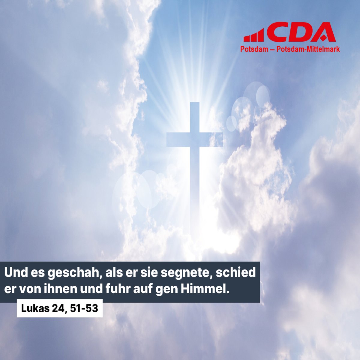 Wir wünschen allen einen gesegneten Feiertag. #ChristiHimmelfahrt #Himmelfahrt