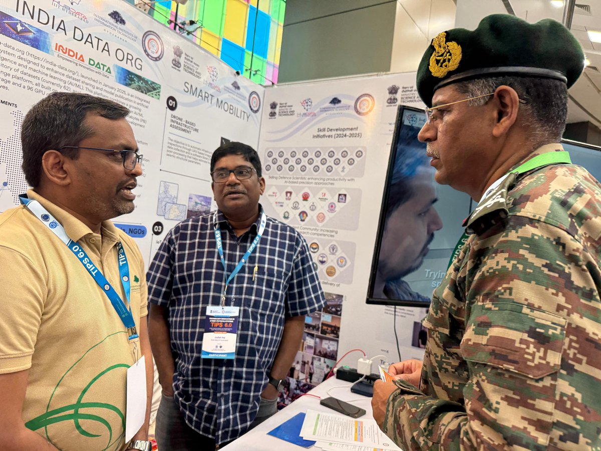 As part of DST's prestigious <a href="/NmIcps/">NM-ICPS</a> we participated in the 6th National Workshop of Technology Innovation in Cyber Physical Systems (TIPS 6.0) at IIT Indore. It is a great opportunity to exchange ideas and showcase the impactful work being done at IHub-Data under NMICPS.
