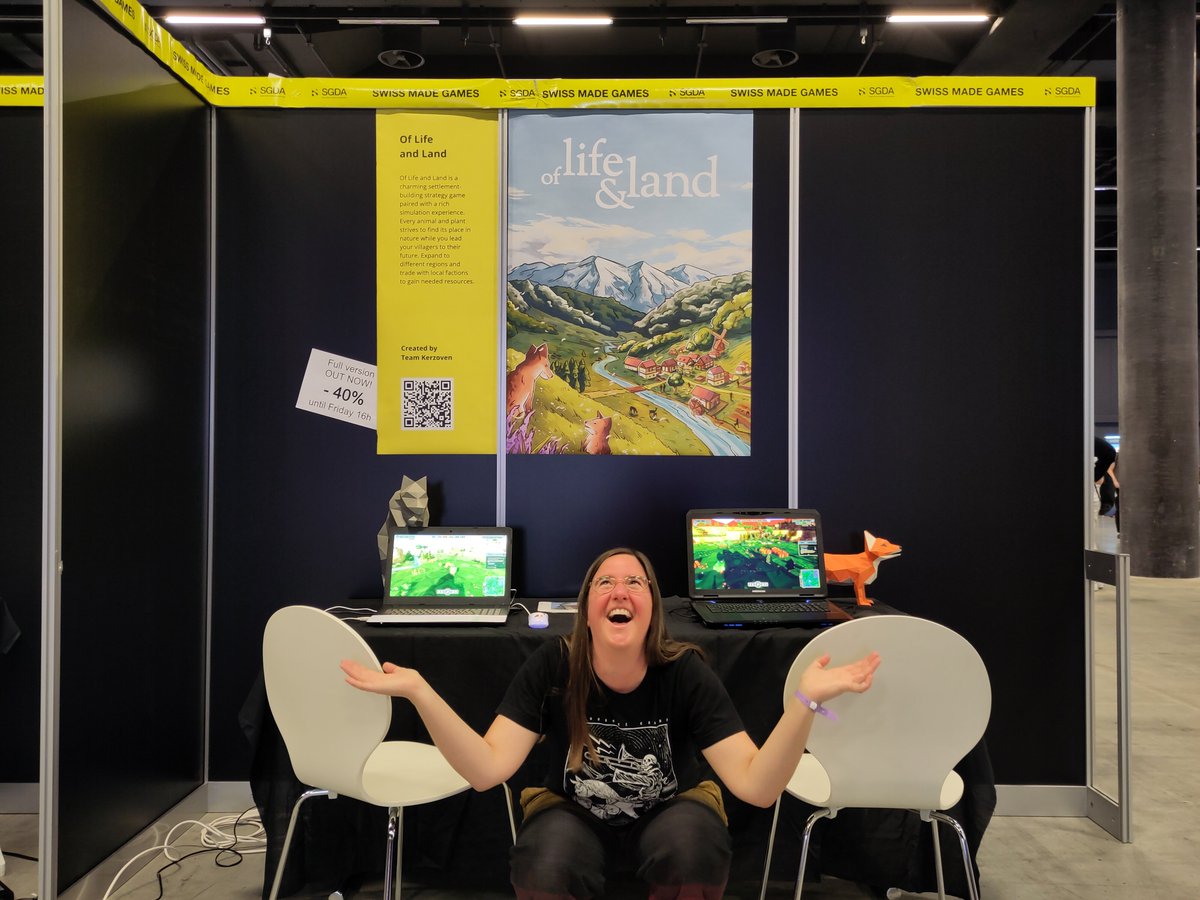 kerzoven's tweet image. We are @FantasyBasel! Visit us to try the game and talk to the devs! 😄
📍 Hall 1.1, booth 260
#citybuilder #naturesim @SGDAch