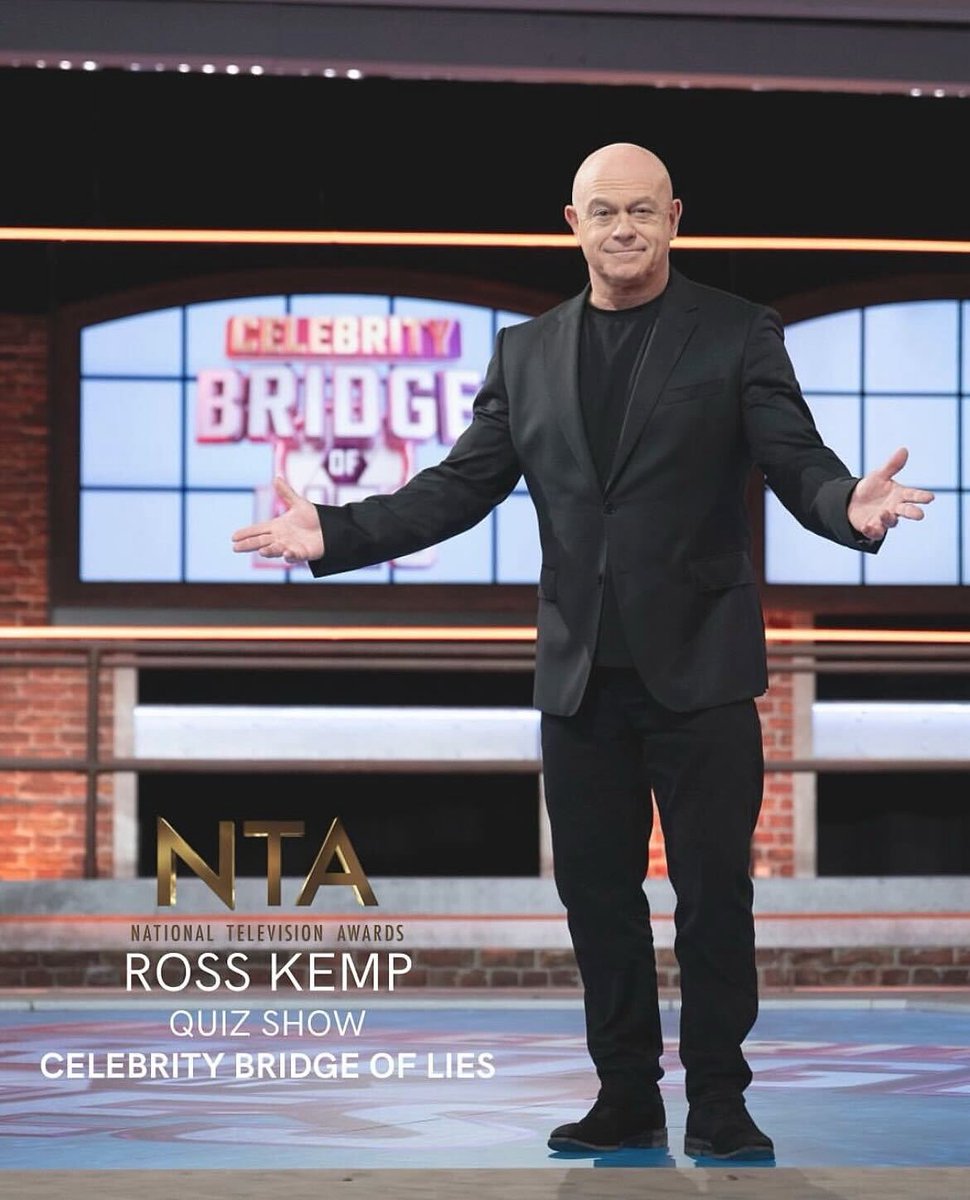 A quick reminder that Celebrity Bridge of Lies is on the long list of nominations for the NTAs in the category for best quiz show.

Voting closes on TOMORROW at 11pm, before the shortlist is announced.

Your vote is appreciated ⬇️
nationaltvawards.com/vote

Thank you 👍🏻

R
