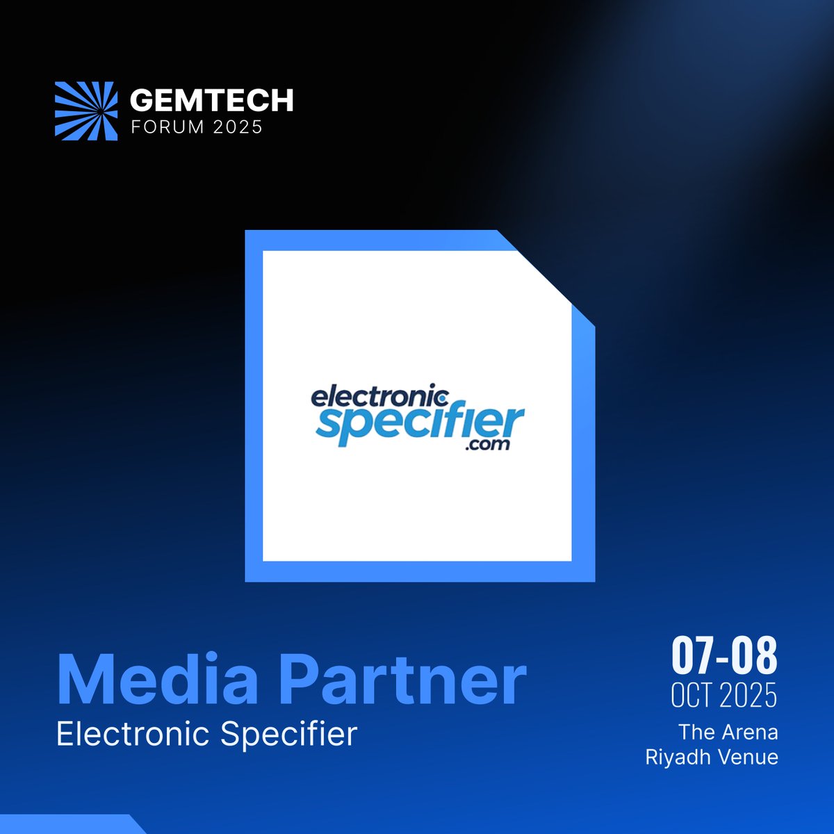 We are delighted to have Electronic Specifier Ltd join the second annual Global EV &amp; Mobility Technology Forum as a Media Partner.

Secure your complimentary delegate pass today.

Register now at tinyurl.com/427ndvs9

#GEMTECH2025 #MobilityConference